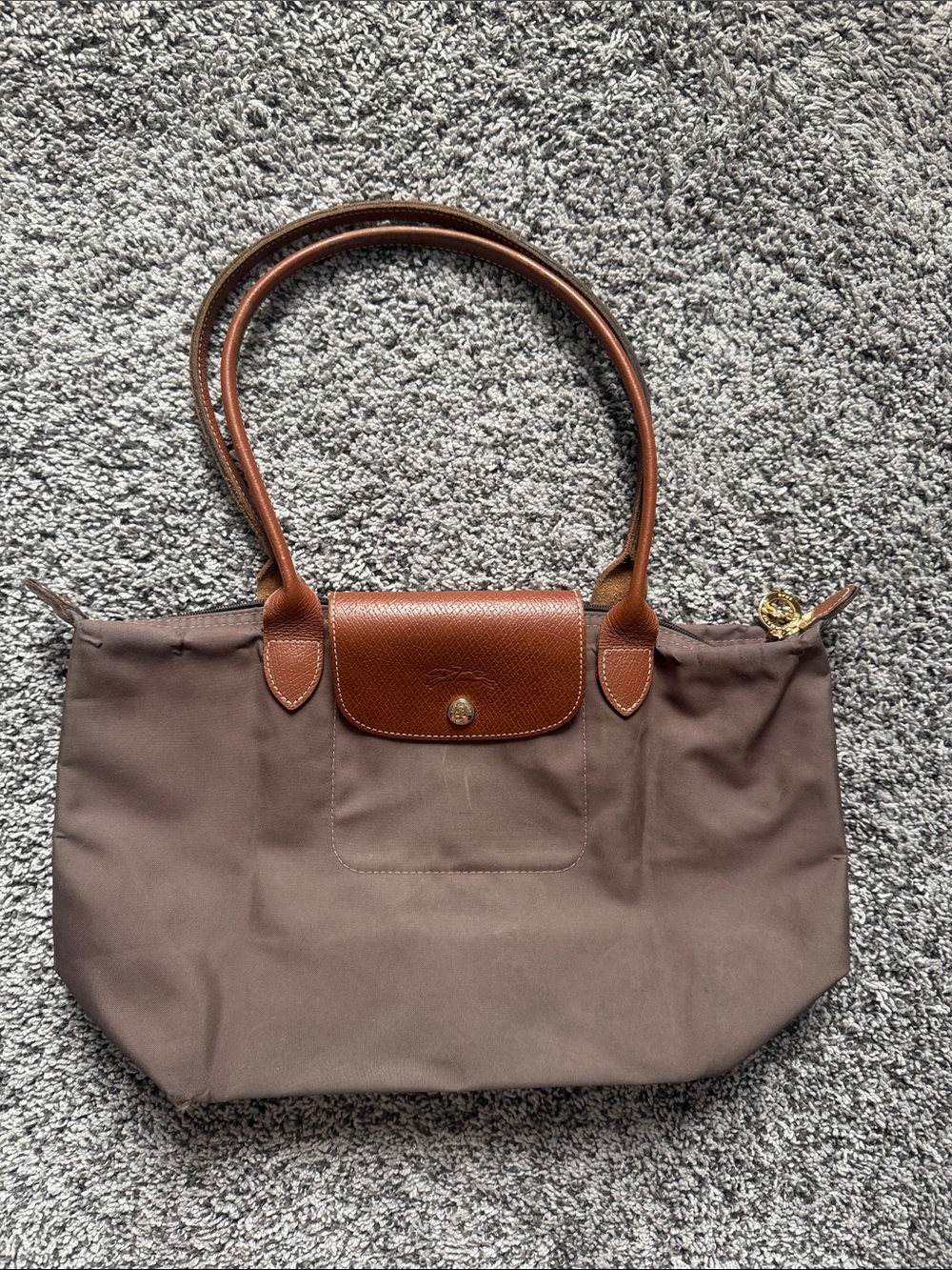Longchamp Brown LE PLIAGE ORIGINAL M TOTE BAG